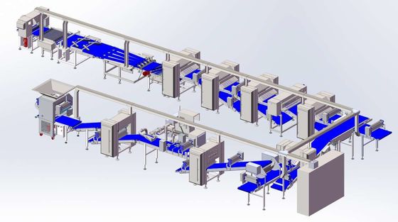 ZKS850 Pasta laminasyon hattı / kapasitesi 1200kg / saat, çeşitli makyaj aksesuarları ve otomatik kaydırma makinesi ile