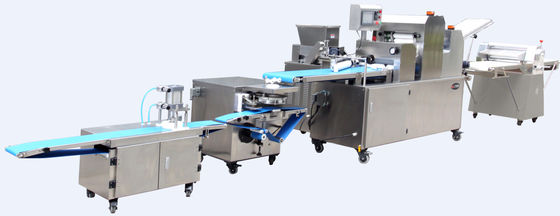 satın al Ekmek Üretim Ekipmanları, Kızarmış Gözleme için Thrice Rolling Pasta Üretim Hattı Çevrimiçi üretim