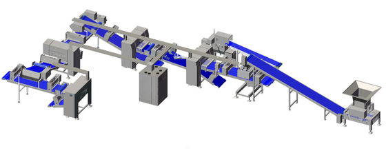satın al Pasta / Ekmek Hamuru için 800mm Endüstriyel Hamur Açma Hattı Müşteri Terzi Çevrimiçi üretim