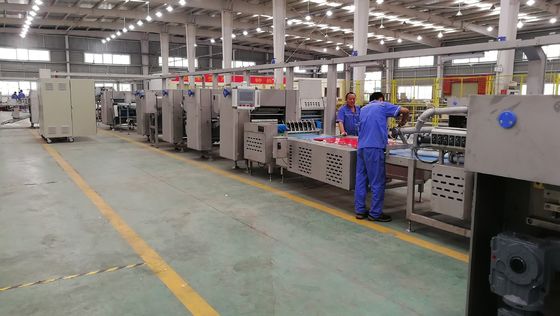 satın al Siemens PLC Endüstriyel Otomatik Hamur Laminasyon Makinesi Laminasyonlu Pizza Yapma Makinesi Çevrimiçi üretim