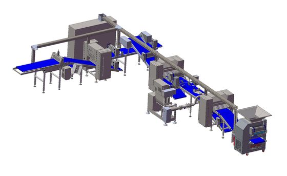 satın al PLC Kontrollü Yumuşak Hamur Baget Ekmek Pişirme Ekipmanları Çevrimiçi üretim