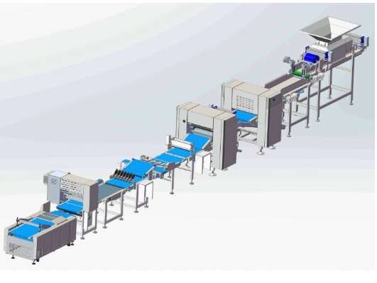 satın al Ciabatta 1000kg/Hr Chunkerli Endüstriyel Fırın Ekipmanları Çevrimiçi üretim