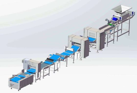 satın al Teneke 300kg / Hr Baget Üretim Hattı Yapımı Somun Artisan Ekmek Çevrimiçi üretim